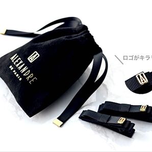 新品未使用品 アレクサンドルドゥパリ ALEXANDRE DE PARIS 美人百花付録 ヘアクリップ&巾着ポーチ