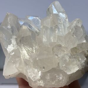 虹入り ブラジル産 水晶クラスター 142g