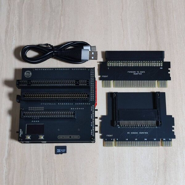 CartridgeReader V3 変換アダプター2個付属 レトロゲームROM吸出し機 SA1チップ対応(CartReader)