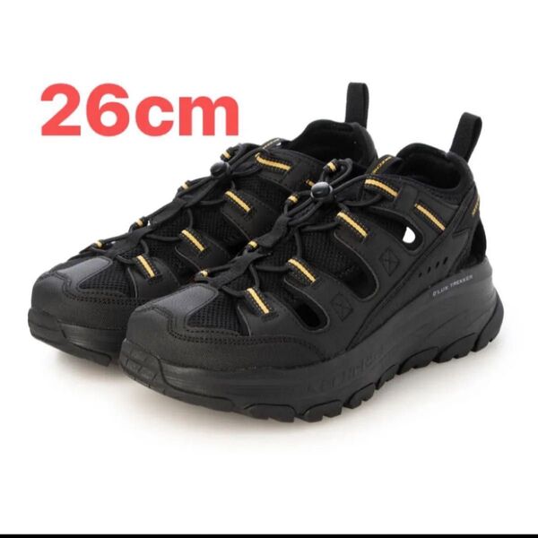 スケッチャーズ(SKECHERS)(メンズ)スポーツサンダル デラックストレッカーサンダル ブラック 26cm