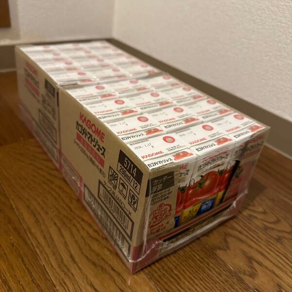 (新品未開封)カゴメ トマトジュース 食塩無添加(200ml*72本セット)