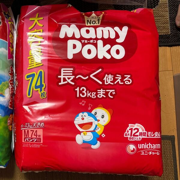 マミーポコパンツ Mサイズ 74枚2袋 148枚