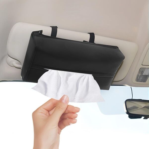 箱ごと入る 車用 サンバイザー ティッシュ カー用品 ティッシュボックス 車用ティッシュケース 便利グッズ 吊り下げ