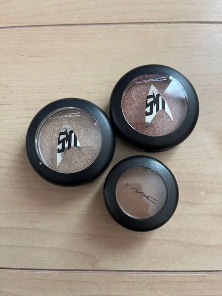 MAC スモール アイシャドウ コルク プレストピグメント 3個セット