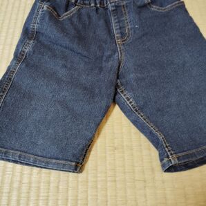 デニム ハーフパンツ 半ズボン ショートパンツ ボーイズ ジーンズ 130