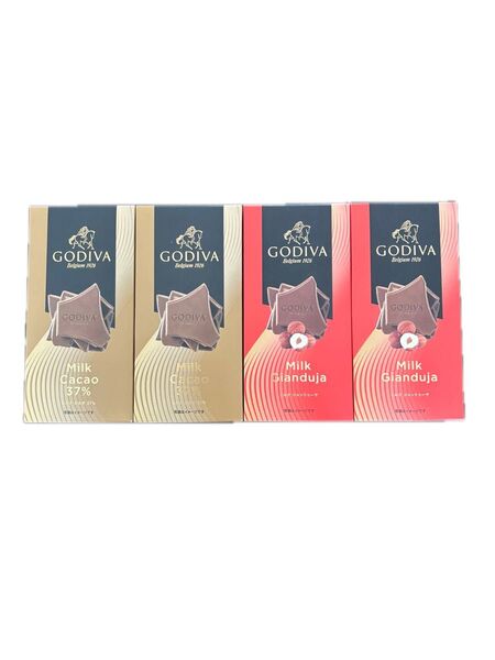 GODIVA タブレットミルクチョコレート4点セット ゴディバ 板チョコ