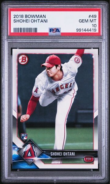 【早い者勝ち!】大谷翔平 2018 Bowman #49 RC ルーキーカード PSA10