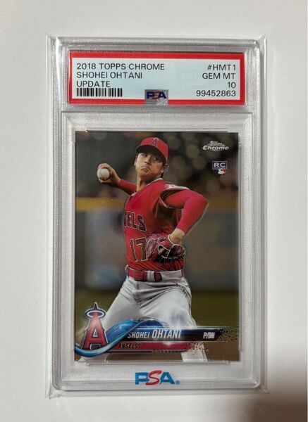 【大谷翔平】2018 topps chrome update RC PSA10 Shohei Ohtani ルーキーカード!