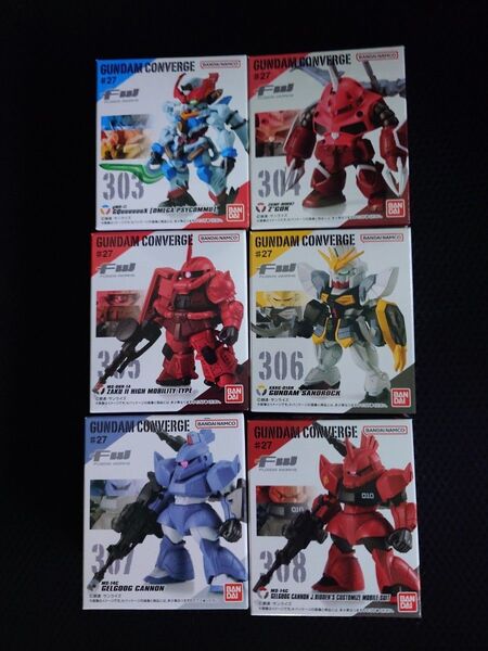 GUNDAM CONVERGE #27 6個 ガンダム 303 304 305 306 307 308 未開封 ジークアクス他