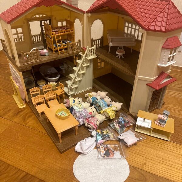 シルバニアファミリー 赤い屋根の大きなお家 まとめ売り