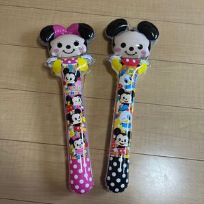 ミッキーとミニーの空気ビニール人形 2個セット