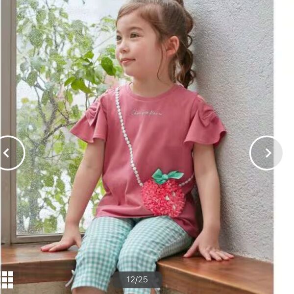 新品 エニィファム 接触冷感 いろいろモチーフ Tシャツ
