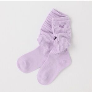 新品 メゾピアノ ロゴ刺しゅうルーズソックス【日本製】