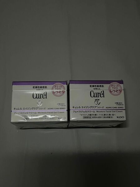 《安価出品》キュレル エイジングケアシリーズ フェイスジェルクリーム しっとり 40g 2個