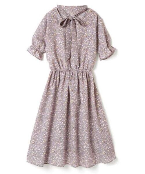 紫 小花柄ワンピース Mサイズ GRL