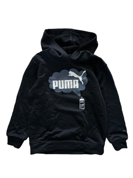 PUMA プルオーバー ロゴ スウェット パーカー ビッグロゴ キッズサイズ ストリート サッカー