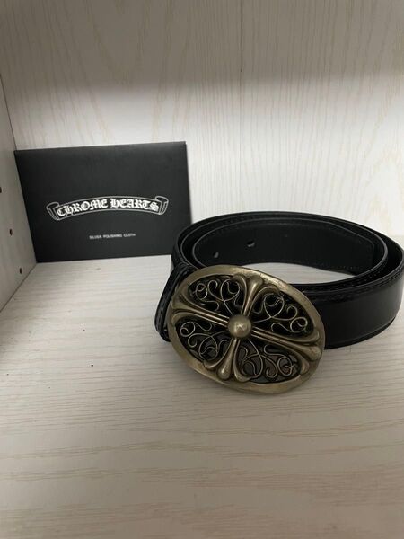クロス バックル ベルト クロムハーツ モチーフ シルバー925 ネックレス レザー レザーベルト ヴィンテージ