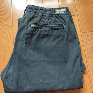USA製 SUGARCANEシュガーケーン ブラックチノパン 東洋エンタープライズ 軍チノ