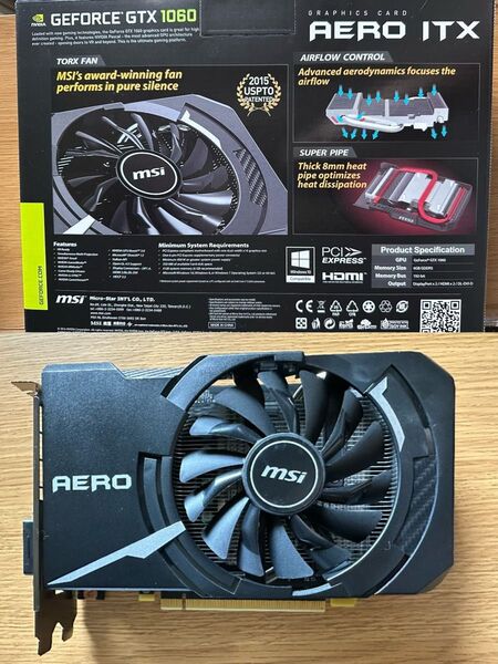 【動作確認済】【付属品完備】MSI GeForce GTX1060 6G ITX