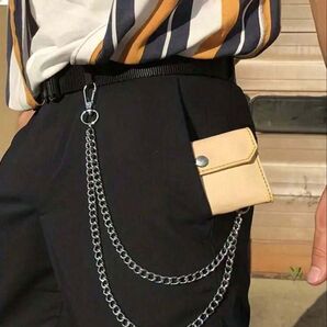 ウォレットチェーン ユニセックス シルバー ファッション おしゃれ アクセサリー