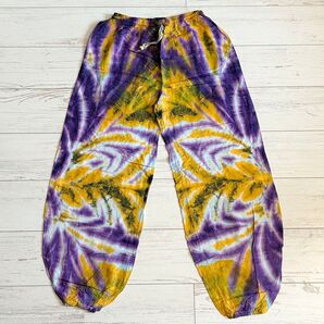 タイパンツ 男女兼用 タイダイ染め サルエルパンツ 一点物 新品 No.22