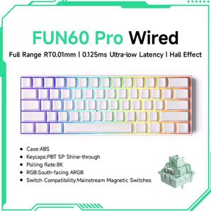 【新品未開封】Monsgeek FUN60Pro White 有線