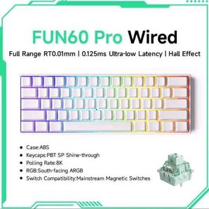 【新品未開封】Monsgeek Fun60Pro White 有線