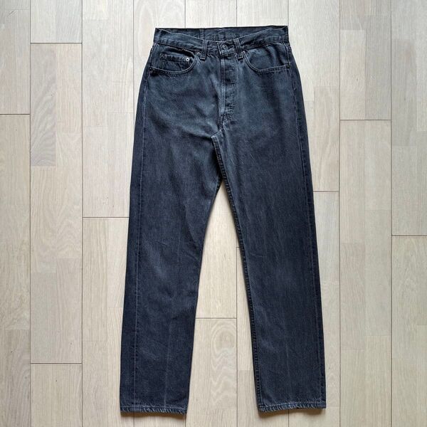 80s 先染め USA製 Levis リーバイス 501 0658 ジーンズ ブラックデニム ブラックジーンズ 古着