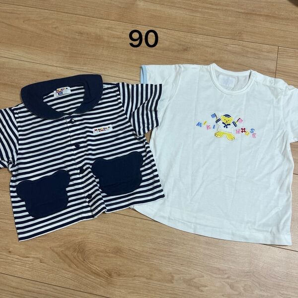 MIKI HOUSE ベビー服 半袖Tシャツ 2枚セット 90サイズ