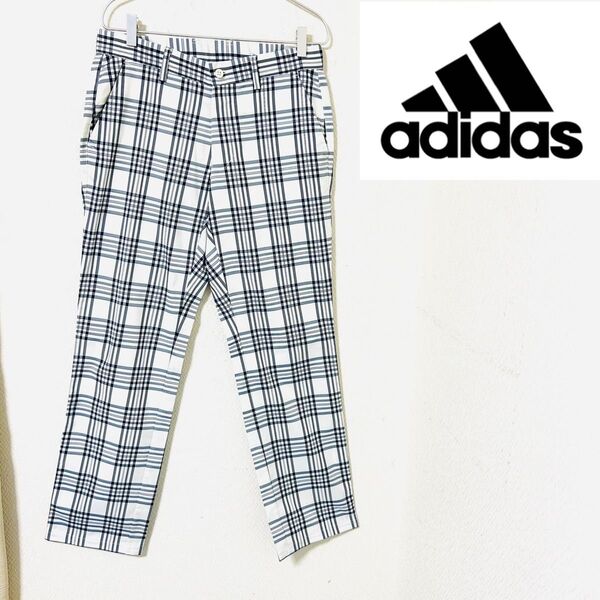 adidas アディダス ゴルフパンツ ゴルフウェア チェック柄 メンズ 79