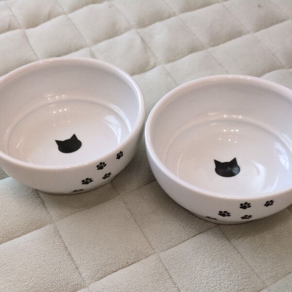 猫壱 キャットフードボウル 2個セット