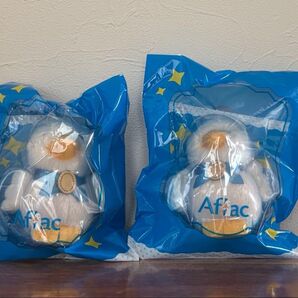 アフラック アヒル ぬいぐるみ ノベルティグッズ 2個セット 未使用