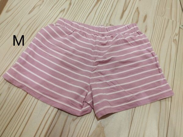 ショートパンツ ピンク ストライプ ルームウェア