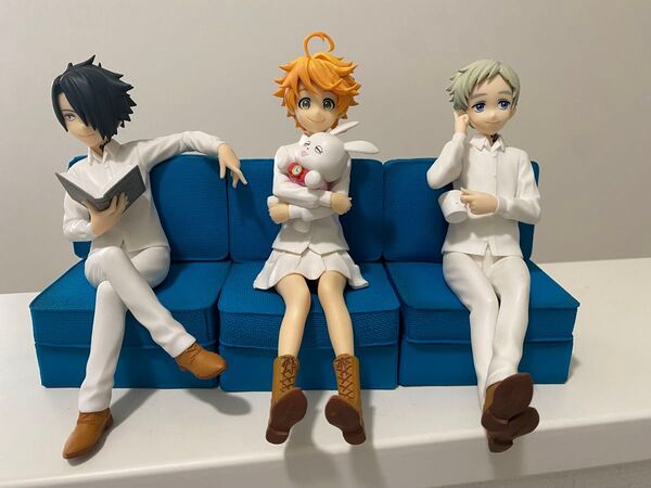 約束のネバーランド フィギュア 3体セット エマ ノーマン レイ 約15cm プライズ品