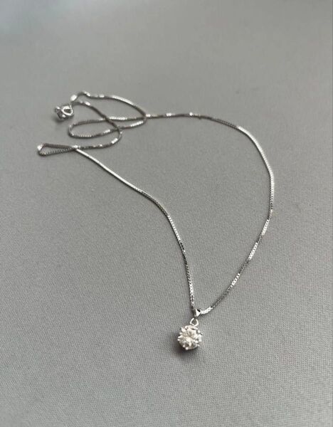 モアッサナイト 1.0ct ネックレス 人工ダイヤモンド モアサナイト S925