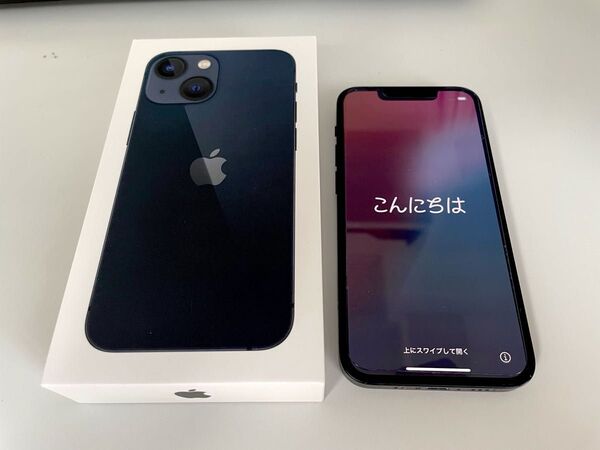 iPhone 13 mini 128GB ミッドナイト ネイビー系 初期化済 バッテリー76% 残債なし SIMフリー
