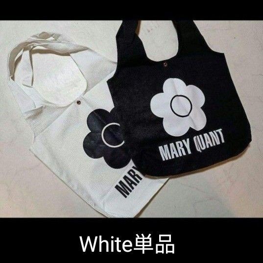 マリークワントトートバック 【White】 Big 42×32×8 エコバッグ