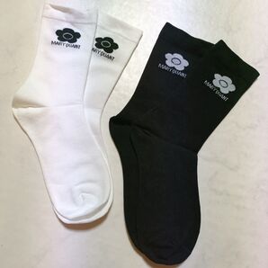 マリークワント 靴下 セット 【黒白Free size】