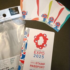 万博スタンプ帳 万博スタンプ帳ホルダー メモ帳おまけ ミャクミャク 関西万博 公式スタンプパスポート EXPO