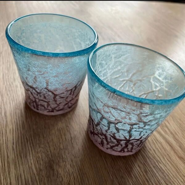 新品 稲嶺盛吉さんの琉球グラス 2個セット