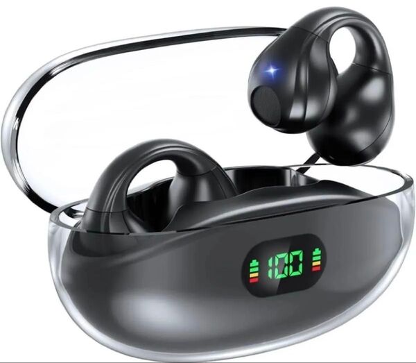 Bluetoothイヤホン ワイヤレスイヤホン 耳挟み型イヤホン ブルートゥースイヤホン 自動ペアリング マイク ゲームモード