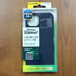 iPhone13 背面カバー ブラック ELECOM