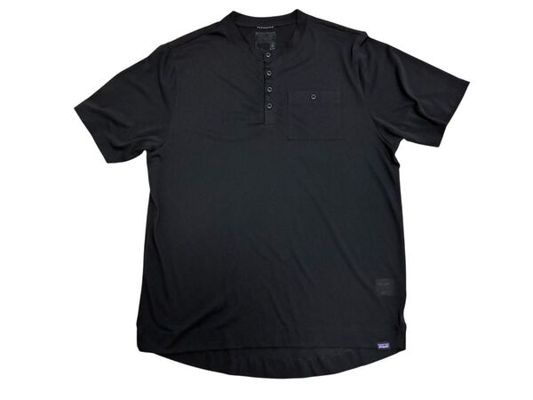 パタゴニア メンズ・キャプリーン・クール・トレイル・バイク・ヘンリー Patagonia Tシャツ 半袖 廃盤 Lサイズ