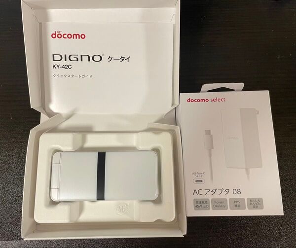 docomo DIGNO KY-42C 、本体+純正ACアダプタ