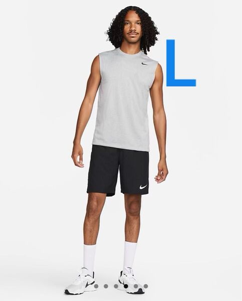 ナイキ ドライフィット レジェンド L Nike ノースリーブ スリーブレス L スポーツウエア タンクトップ グレー