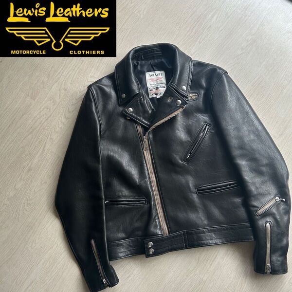 ルイスレザーLewis leathers サイクロンブラックレザー38シープスキンダブルライダース