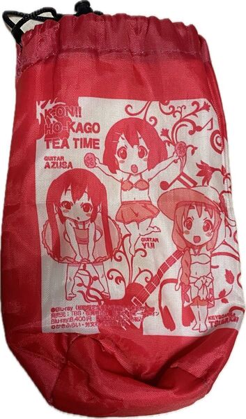 けいおん! キャラクター 巾着袋 ペットボトルホルダー ふろく アニメディア あずにゃん りっちゃん 澪 唯 非売品 夏仕様 水着