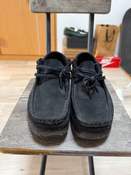 Clarks ワラビー ブラック スエード UK8