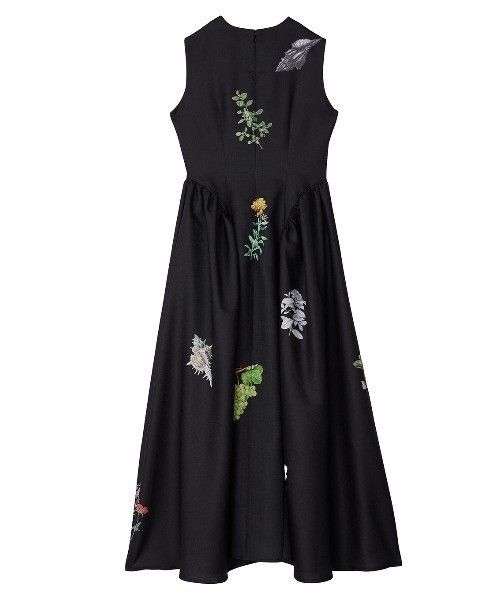 Ameri ELEANOR LINEN LIKE DRESS マキシドレス