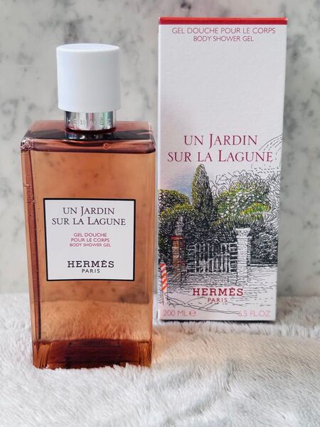 ◆ショップ袋付◆エルメス HERMES ボディソープ ボディジェルラグーナの庭 200ml 未使用